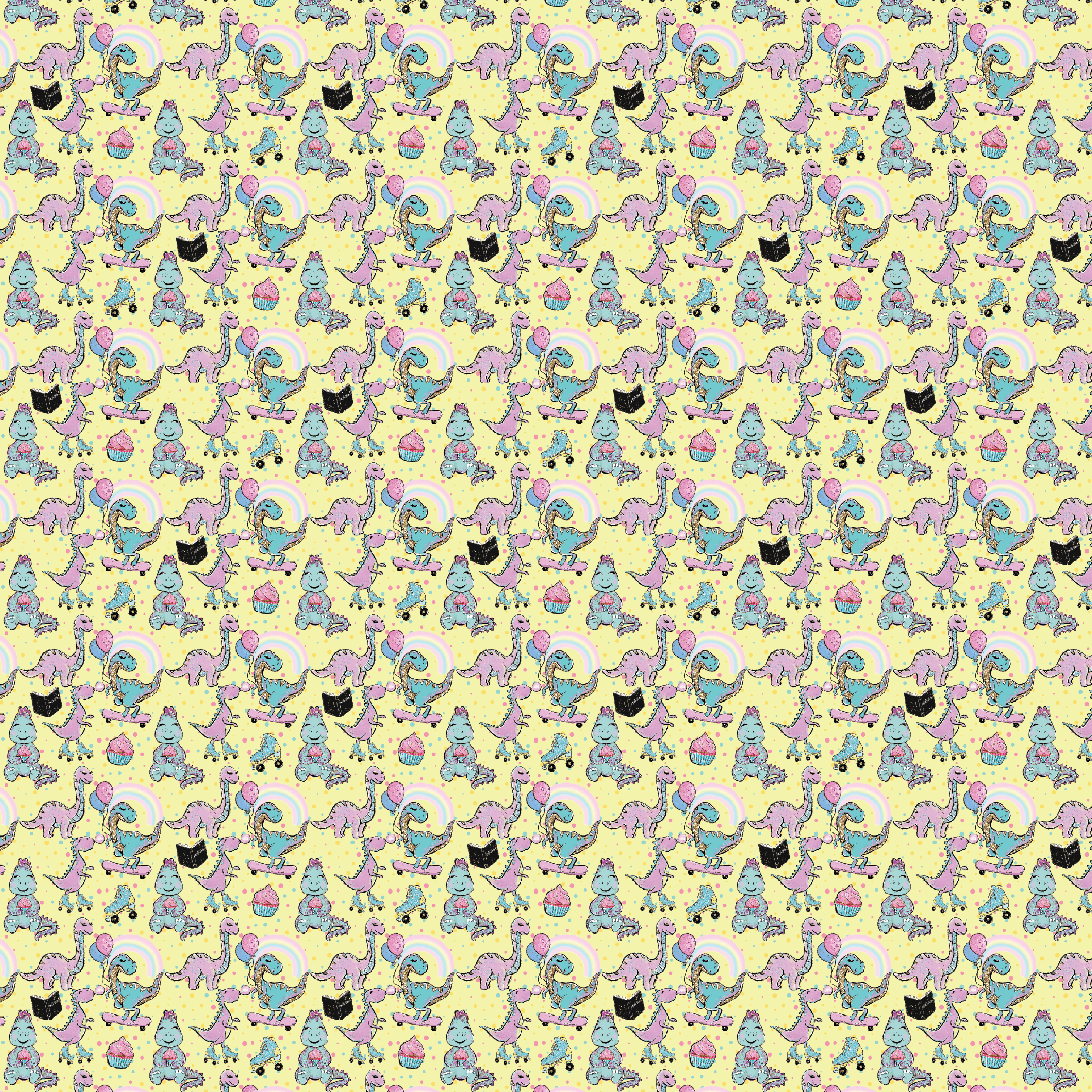 Dino Party Pattern Acrylic Sheets - CMB Pattern Acrylic